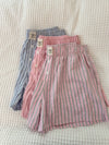 Sunkissed Coconut - Everyday Boxer Shorts: Pink/Green Halo Stripes / Large