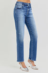Risen Mid Rise Ankle Tapered Jeans RDP5858 DARK