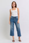 Judy Blue HW Utility Pockets Crop Wide 88904REG