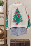 Merry Pine V-Neck Knit Cardigan