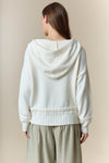 Cable Knit Zip-up Sweater Hoodie