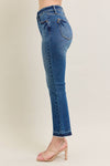 Judy Blue Jeans Medium Vintage Wash Release Hem Kick Flare 88981REG