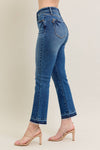 Judy Blue Jeans Medium Vintage Wash Release Hem Kick Flare 88981REG