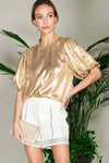 Gold Bubble Sleeve Foil Top