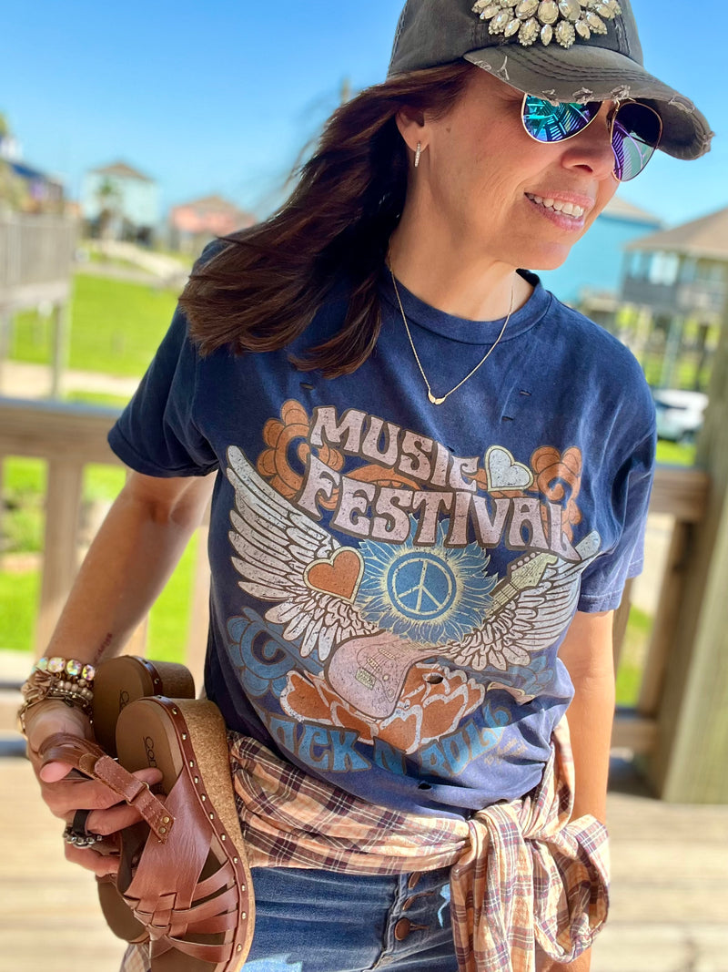 Bohemian Cowgirl Music Festival Destroyed Tee