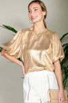 Gold Bubble Sleeve Foil Top