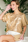 Gold Bubble Sleeve Foil Top
