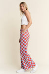 Raider Checkered Straight Leg Pants