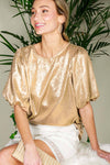 Gold Bubble Sleeve Foil Top