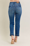 Judy Blue Jeans Medium Vintage Wash Release Hem Kick Flare 88981REG