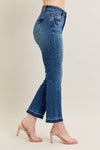 Judy Blue Jeans Medium Vintage Wash Release Hem Kick Flare 88981REG