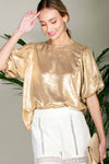 Gold Bubble Sleeve Foil Top