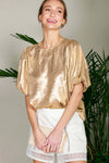 Gold Bubble Sleeve Foil Top