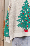 Merry Pine V-Neck Knit Cardigan