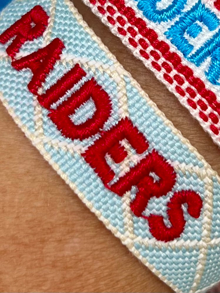 Raiders Embroidered Bracelet