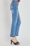 Risen Mara Mid Rise Slim Straight Jeans