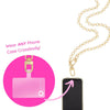Oventure Phone Crossbody with Gold Metal Chain - Hands-Free Phone Chain