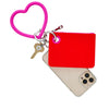 Oventure Silicone Heart Keychain - Orchid Pink