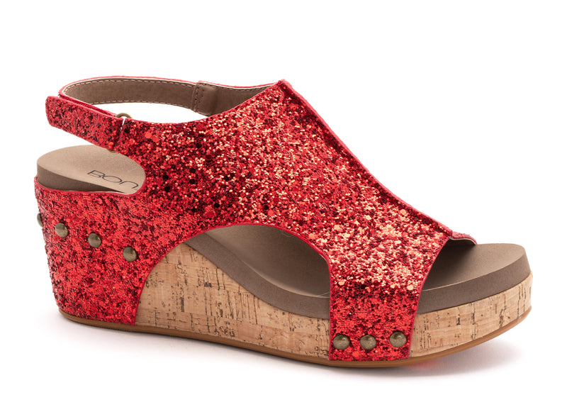Corkys Carley - Red Glitter