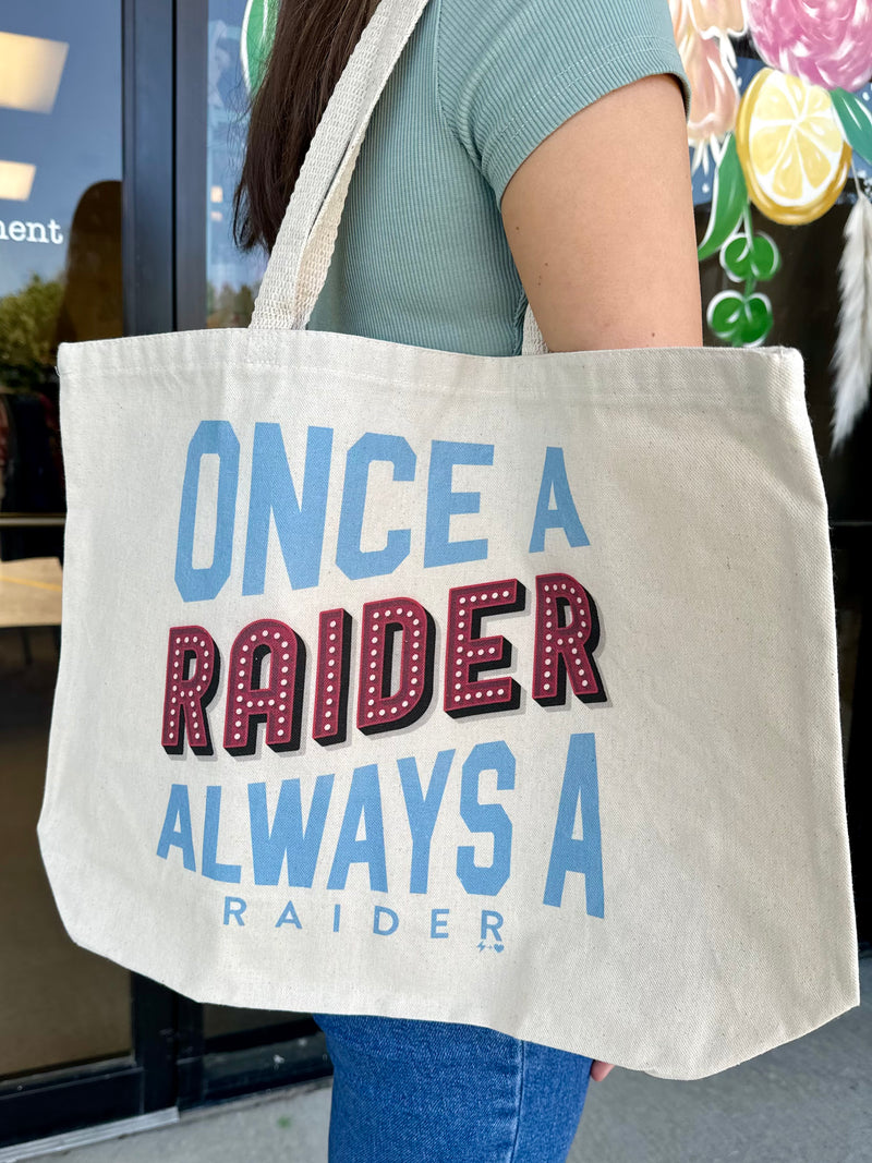 Once A Raider Canvas Bag