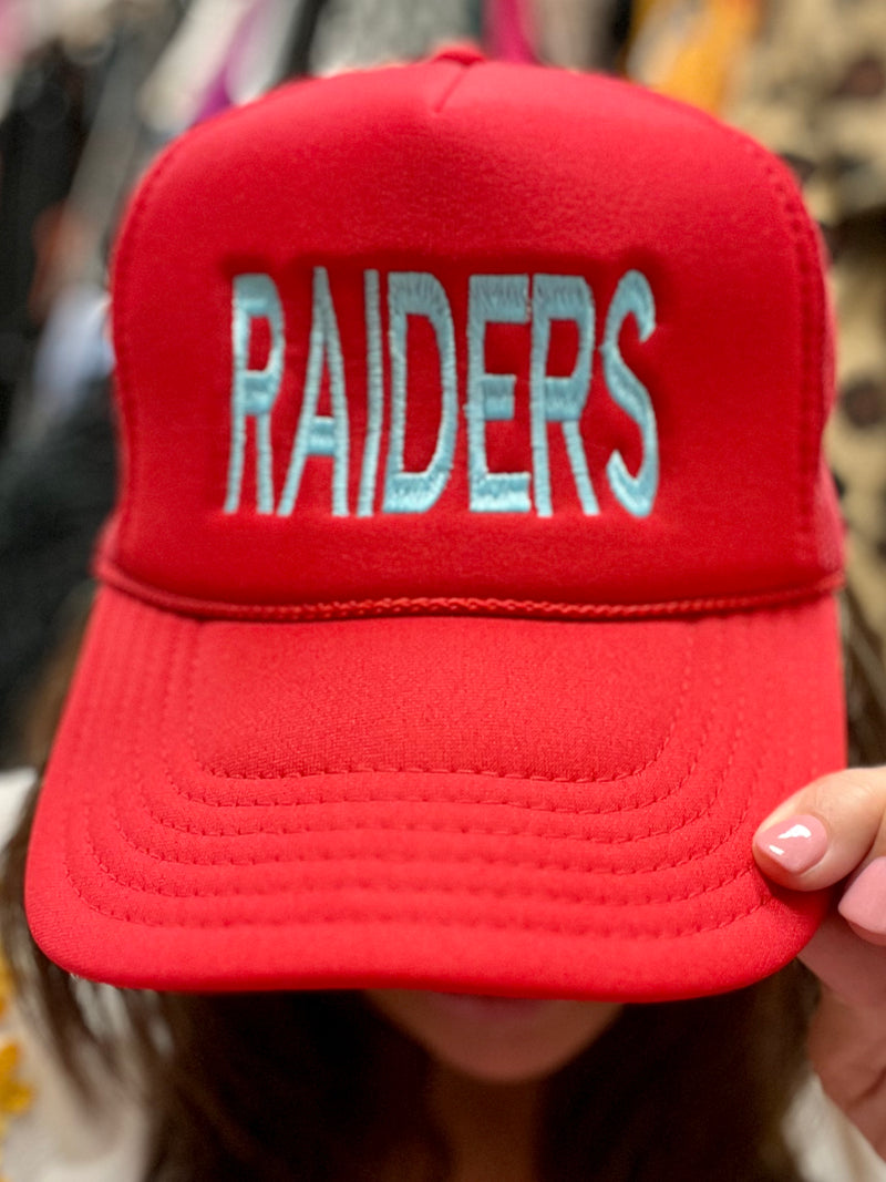 Raiders Red Trucker Hat