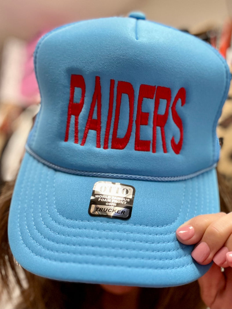 Raiders Blue Trucker Hat