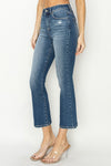 Risen High Rise Ankle Flare Jeans RDP5758 Dark