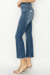 Risen High Rise Ankle Flare Jeans RDP5758 Dark