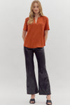 Rust Classic VNeck Top