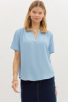 Raider Blue Classic VNeck Top