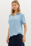 Raider Blue Classic VNeck Top