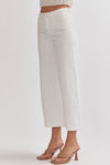 Mandie High Waist Pants - White