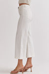 Mandie High Waist Pants - White