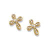 Brighton Enchanting Cross Post Gold Earrings JA0073