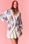 Santa Blue Cardigan