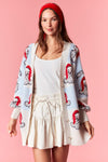 Santa Blue Cardigan