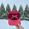 Burgundy Bow Hat