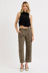 Risen Mid Rise Crop Relaxed Pants PGC21267X Camel