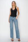 Risen Mid Rise Straight Jeans RDP5324 MEDIUM