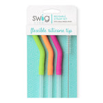 Swig Neon Lime/Orange/Berry Reusable Straw Set (Mega Mug)