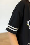 Game Day Black Jersey w/Iridescent Sequins