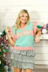 Glitter "MERRY" Sweater Vest