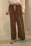 Leopard Print Wide Leg Pants