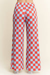 Raider Checkered Straight Leg Pants