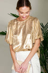 Gold Bubble Sleeve Foil Top