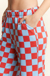 Raider Checkered Straight Leg Pants