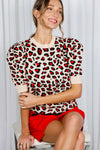 Leopard Crew Neck Sweater