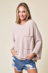 Celine Long Sleeve Top - Taupe