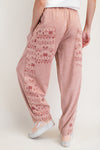 Dried Rose Mineral Twill Barrel Pants
