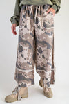 Faded Olive Washed Terry Camo Pants